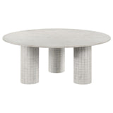 Astoria 2-piece Marble Coffee and End Table Set White - 709668-S2