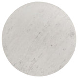 Astoria Round Genuine Marble Coffee Table White - 709668