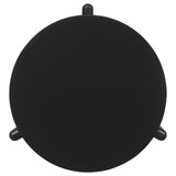 Cordova Round Solid Wood End Table Black - 709677