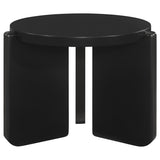 Cordova 3-piece Solid Wood Coffee and End Table Set Black - 709678-S3