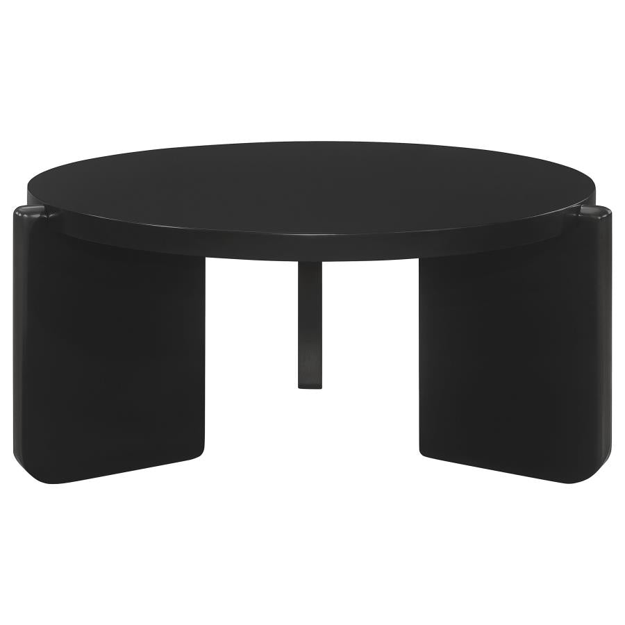 Cordova 3-piece Solid Wood Coffee and End Table Set Black - 709678-S3