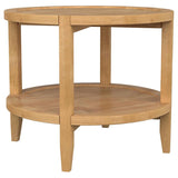 Camillo 2-piece Round Coffee and End Table Set Maple - 709698-S2