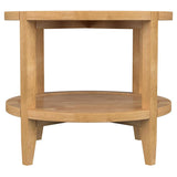 Camillo 3-piece Round Coffee and End Table Set Maple - 709698-S3