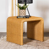 Cahya Square Woven Rattan End Table Natural - 709817