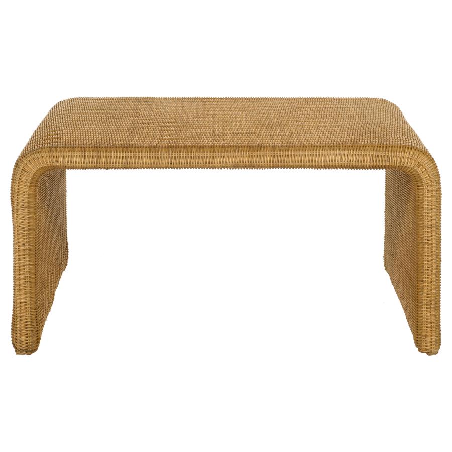 Cahya Square Woven Rattan Coffee Table Natural - 709818