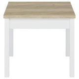 Stacie 3-piece Coffee Table Set Distressed Pine and White - 709950
