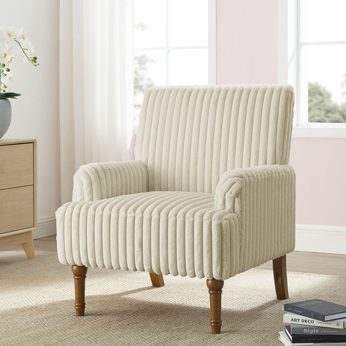 Accent Comfortable Upholstered Armchair For Living Room