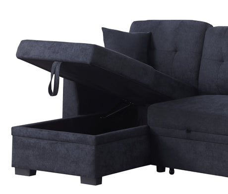 Sectional Sofa Bed - Dark Blue