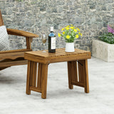 Temptation - Outdoor Foldable Side Table With Slat Design