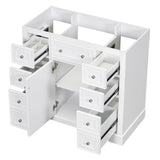 Modern Bathroom Vanity Base Only With 1 Cabinet And 6 Drawers