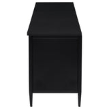 Amherst 2-door 70-inch Metal TV Stand Media Console Black - 710034