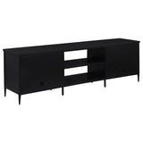 Amherst 2-door 70-inch Metal TV Stand Media Console Black - 710034