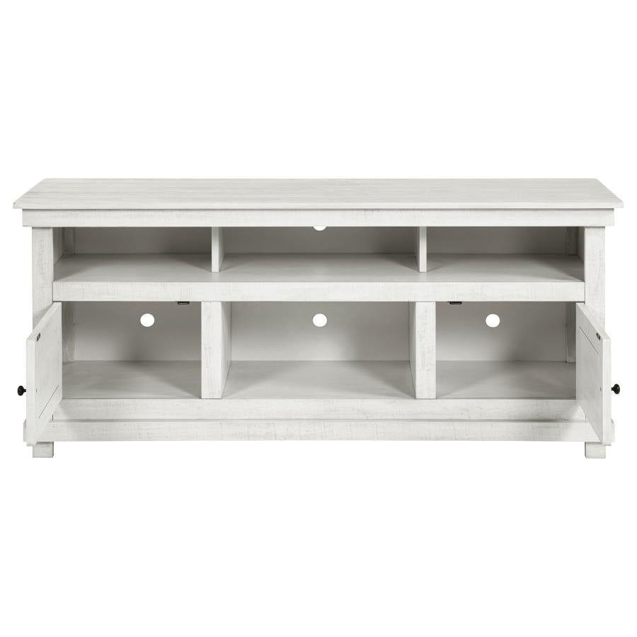 Payne 60-inch TV Stand Media Console Distressed White - 710052