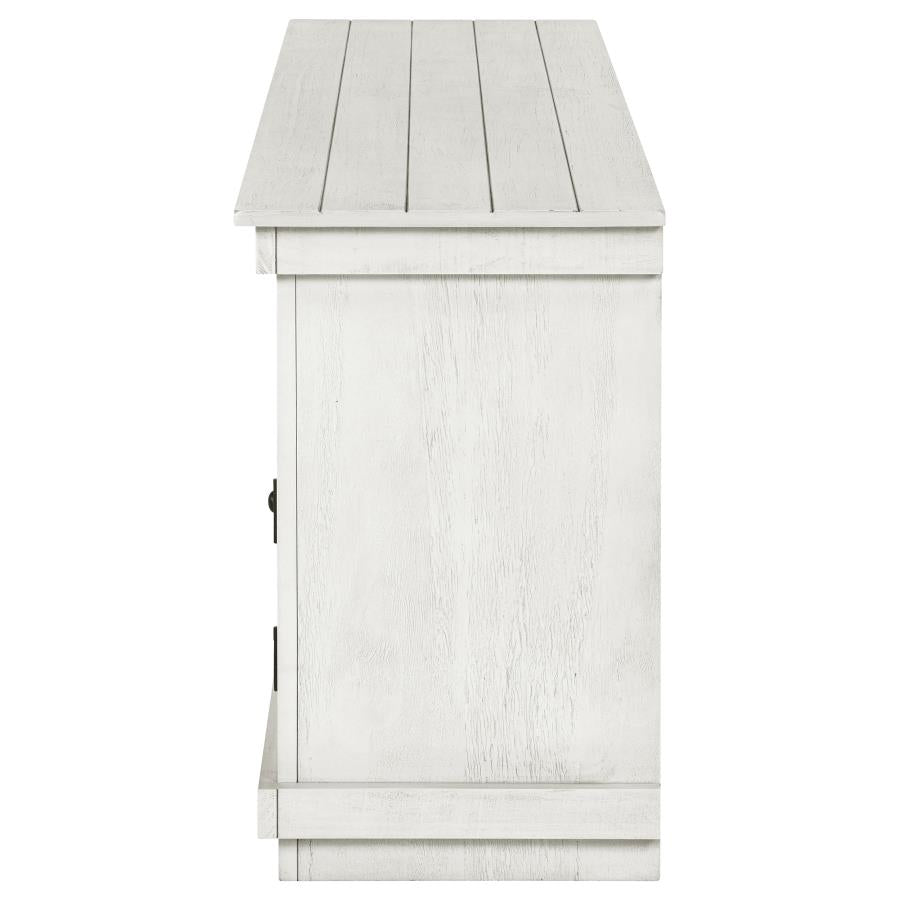 Payne 60-inch TV Stand Media Console Distressed White - 710052