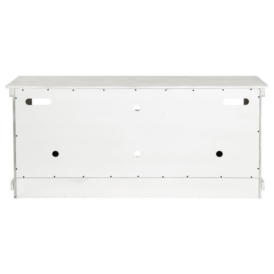 Payne 60-inch TV Stand Media Console Distressed White - 710052