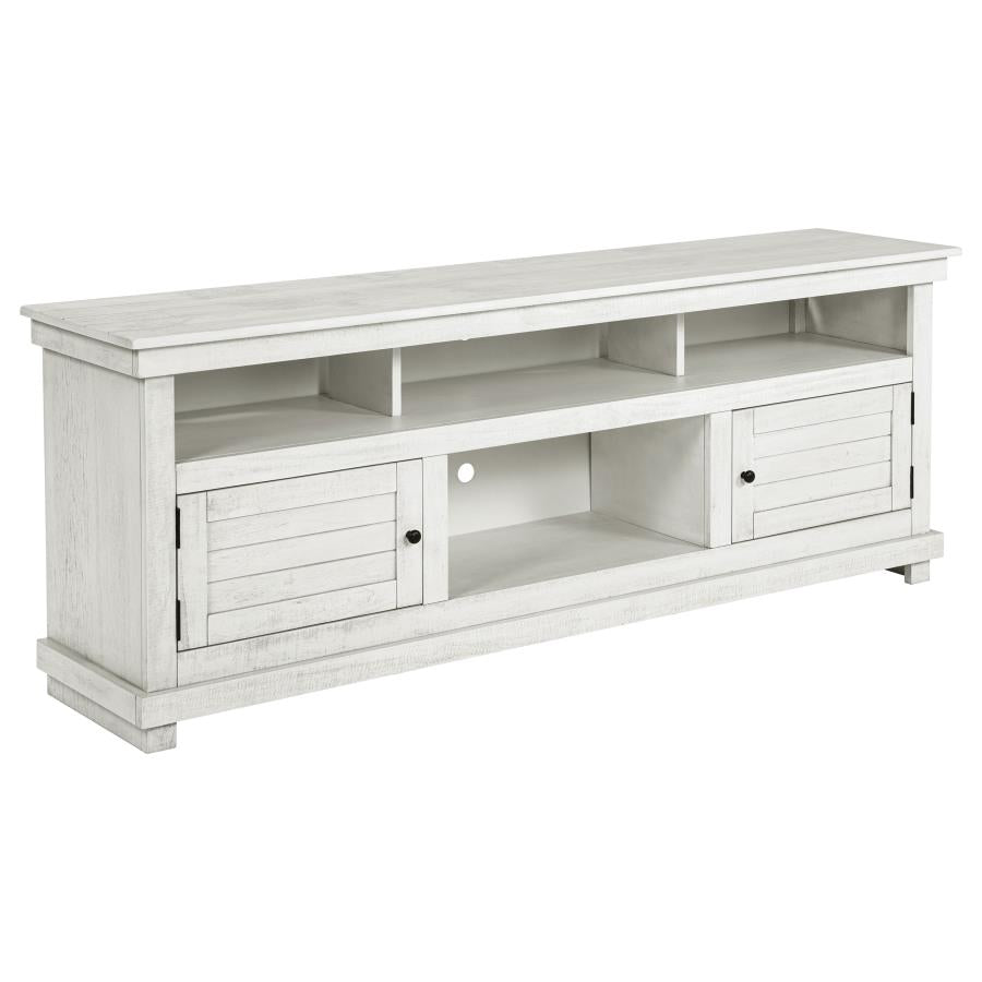 Payne 70-inch TV Stand Media Console Distressed White - 710053