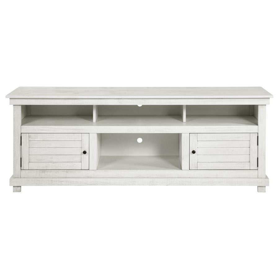 Payne 70-inch TV Stand Media Console Distressed White - 710053
