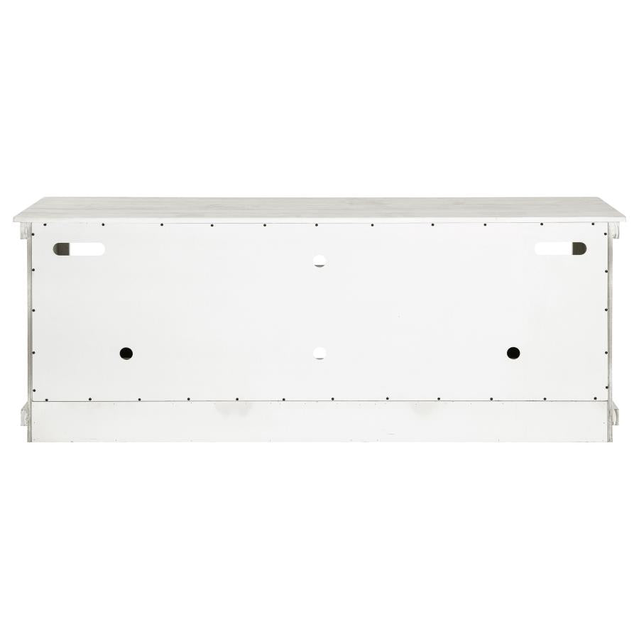 Payne 70-inch TV Stand Media Console Distressed White - 710053
