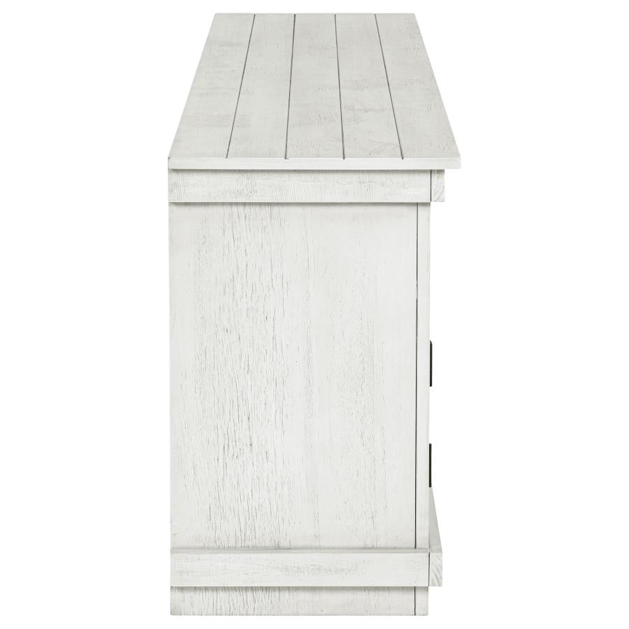Payne 70-inch TV Stand Media Console Distressed White - 710053