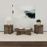 Kinkaid 3-piece Solid Wood Coffee and End Table Set Brown - 710138-S3