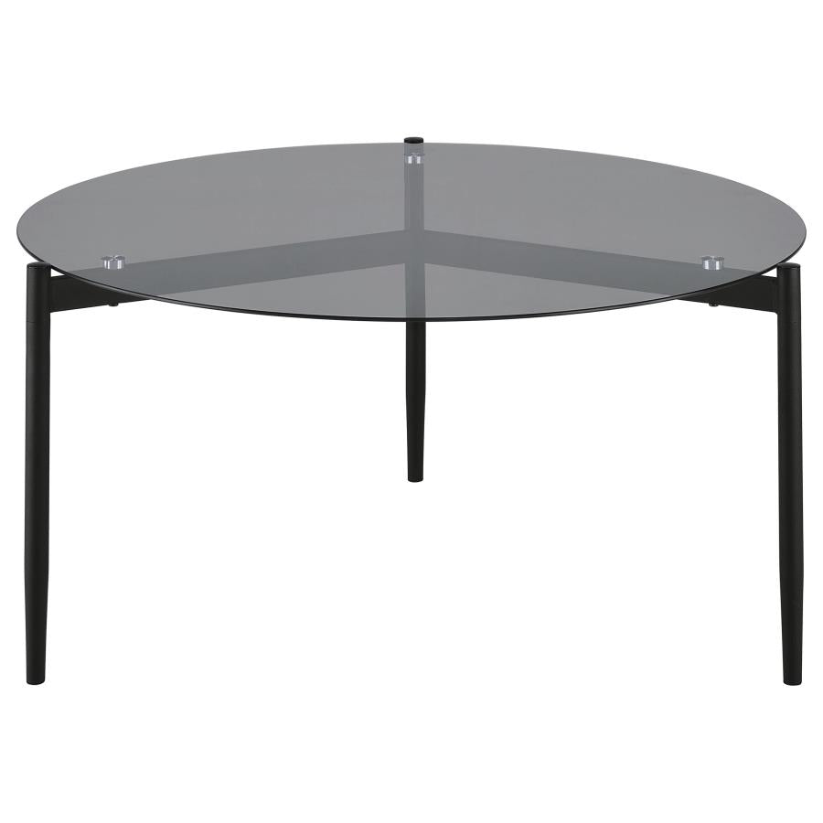Rosalie 3-piece Round Coffee and End Table Set Grey - 710168-S3