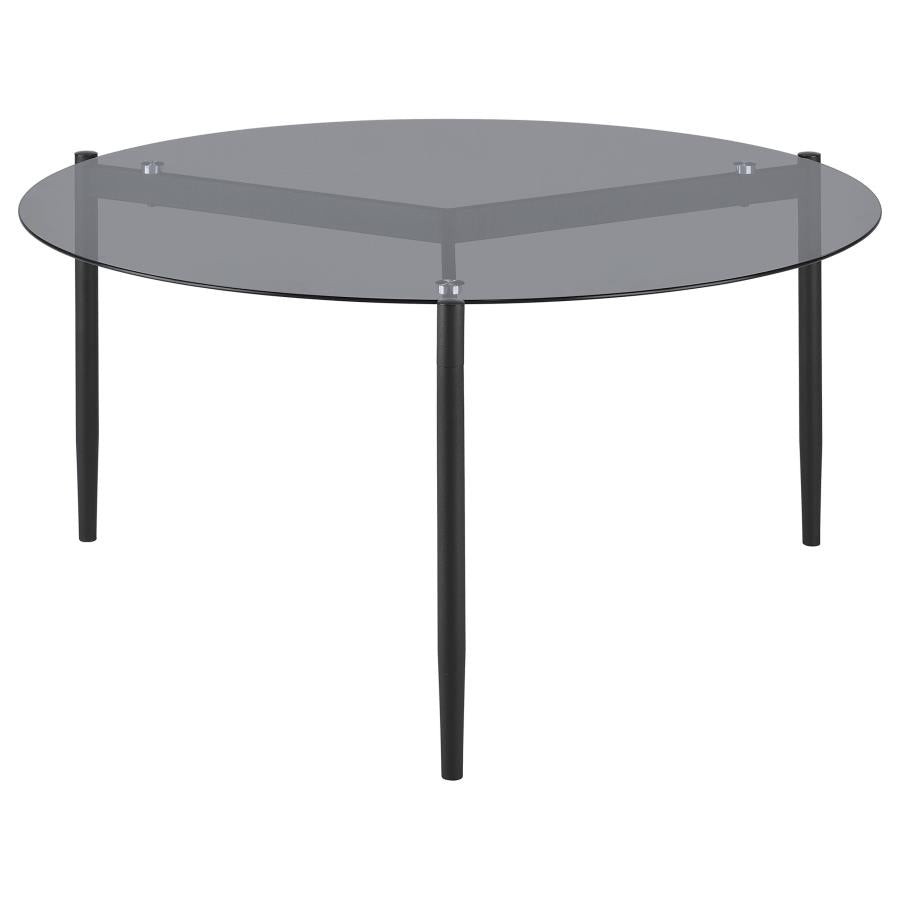 Rosalie 3-piece Round Coffee and End Table Set Grey - 710168-S3