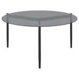 Rosalie 3-piece Round Coffee and End Table Set Grey - 710168-S3
