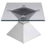 Jenny 3-piece Rectangular Coffee and End Table Set Chrome - 710208-S3