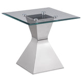 Jenny 3-piece Rectangular Coffee and End Table Set Chrome - 710208-S3