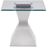 Jenny 3-piece Rectangular Coffee and End Table Set Chrome - 710208-S3