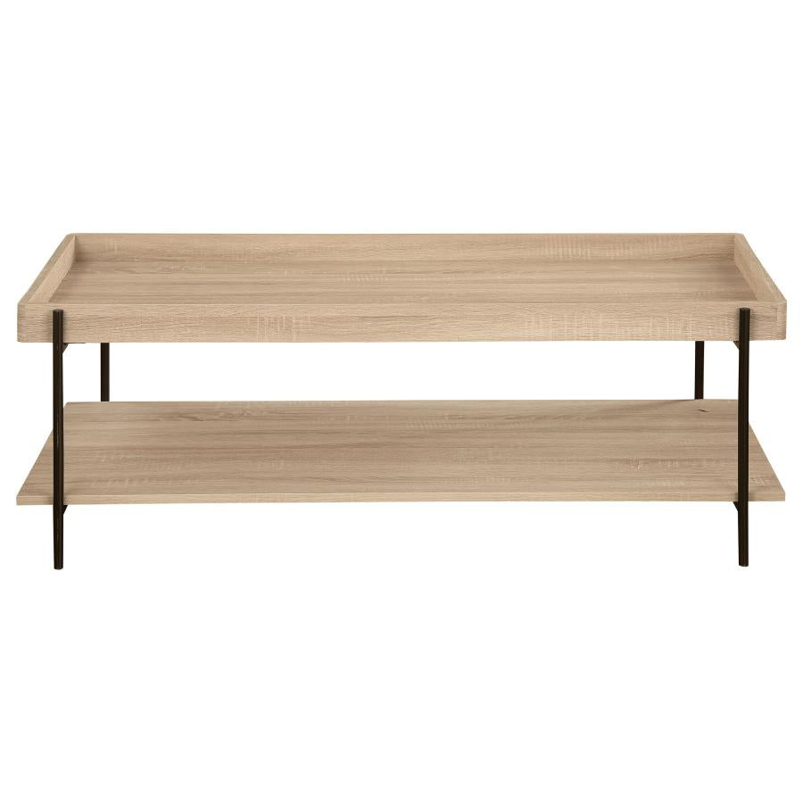 Fallon Rectangular Engineered Wood Coffee Table Light Brown - 710308