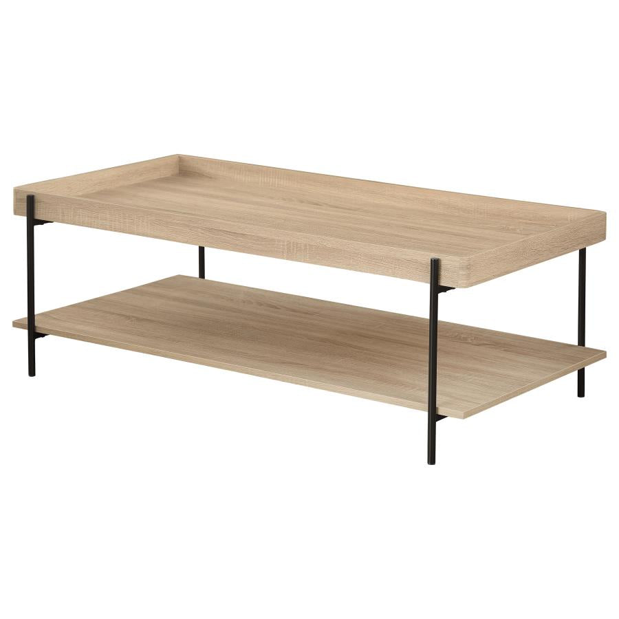 Fallon Rectangular Engineered Wood Coffee Table Light Brown - 710308