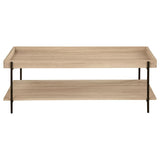 Fallon 2-piece Rectangular Coffee and End Table Set Natural - 710308-S2