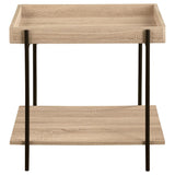 Fallon 2-piece Rectangular Coffee and End Table Set Natural - 710308-S2
