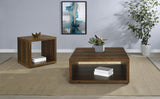 Frisco Square Engineered Wood Side End Table Dark Pine - 710507