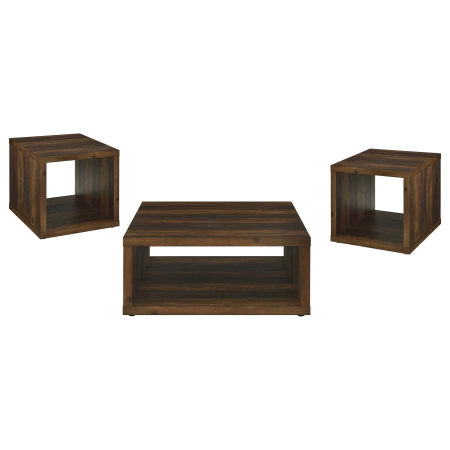 Frisco 3-piece Coffee and End Table Set Dark Pine - 710508-S3