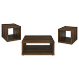 Frisco 3-piece Coffee and End Table Set Dark Pine - 710508-S3
