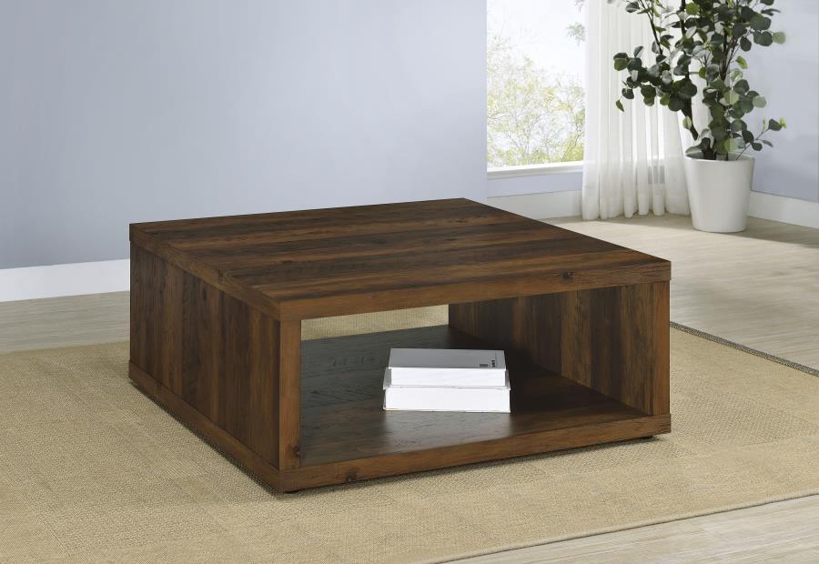 Frisco Square Engineered Wood Coffee Table Dark Pine - 710508