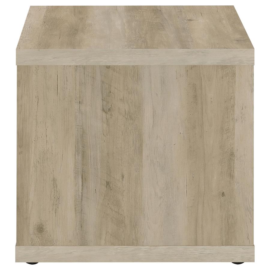 Frisco Square Engineered Wood Side End Table Distressed Pine - 710517