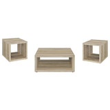 Frisco 3-piece Coffee and End Table Set Distressed Pine - 710518-S3