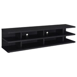 Cartmill 78-inch 2-tier TV Stand Media Console Black - 710533