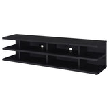 Cartmill 78-inch 2-tier TV Stand Media Console Black - 710533