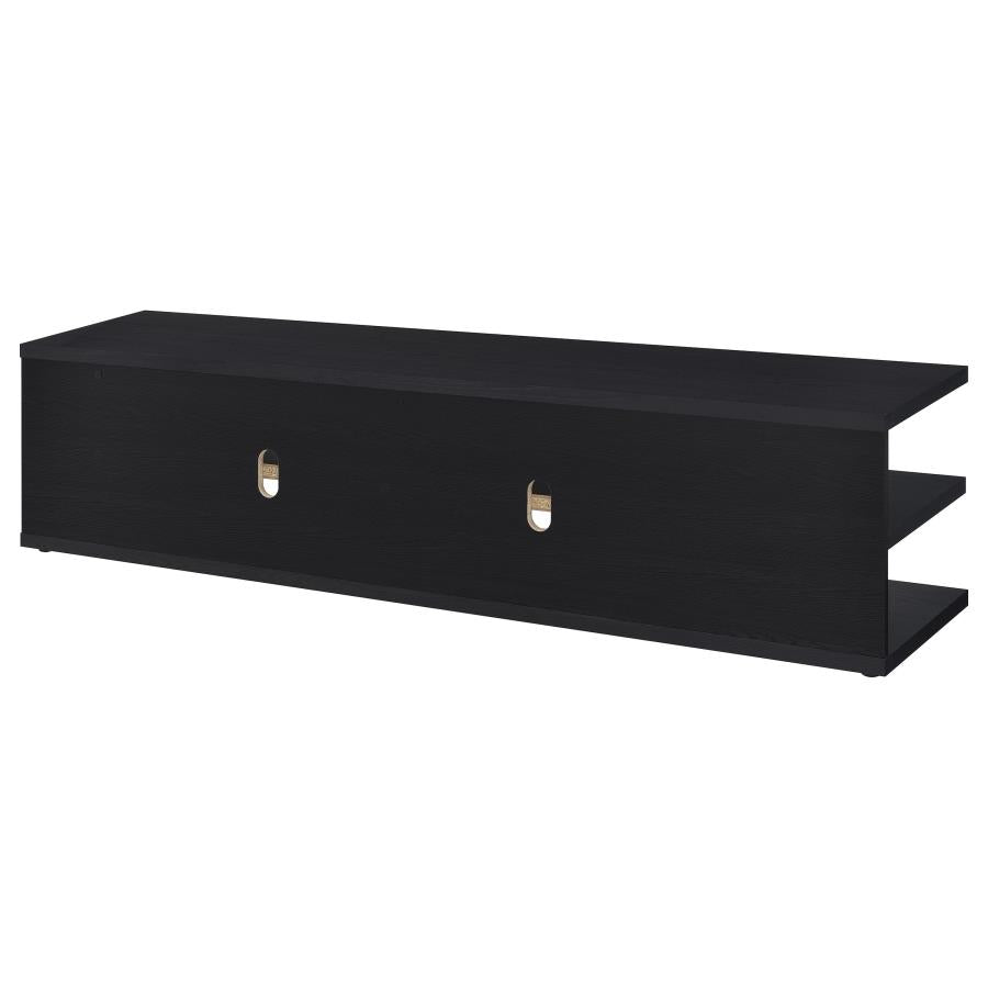 Cartmill 78-inch 2-tier TV Stand Media Console Black - 710533