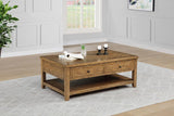 Payne 48-inch Mobile Lift Top Coffee Table Distressed Brown - 710545