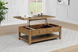 Payne 48-inch Mobile Lift Top Coffee Table Distressed Brown - 710545