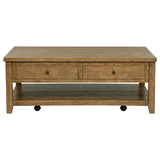 Payne 48-inch Mobile Lift Top Coffee Table Distressed Brown - 710545