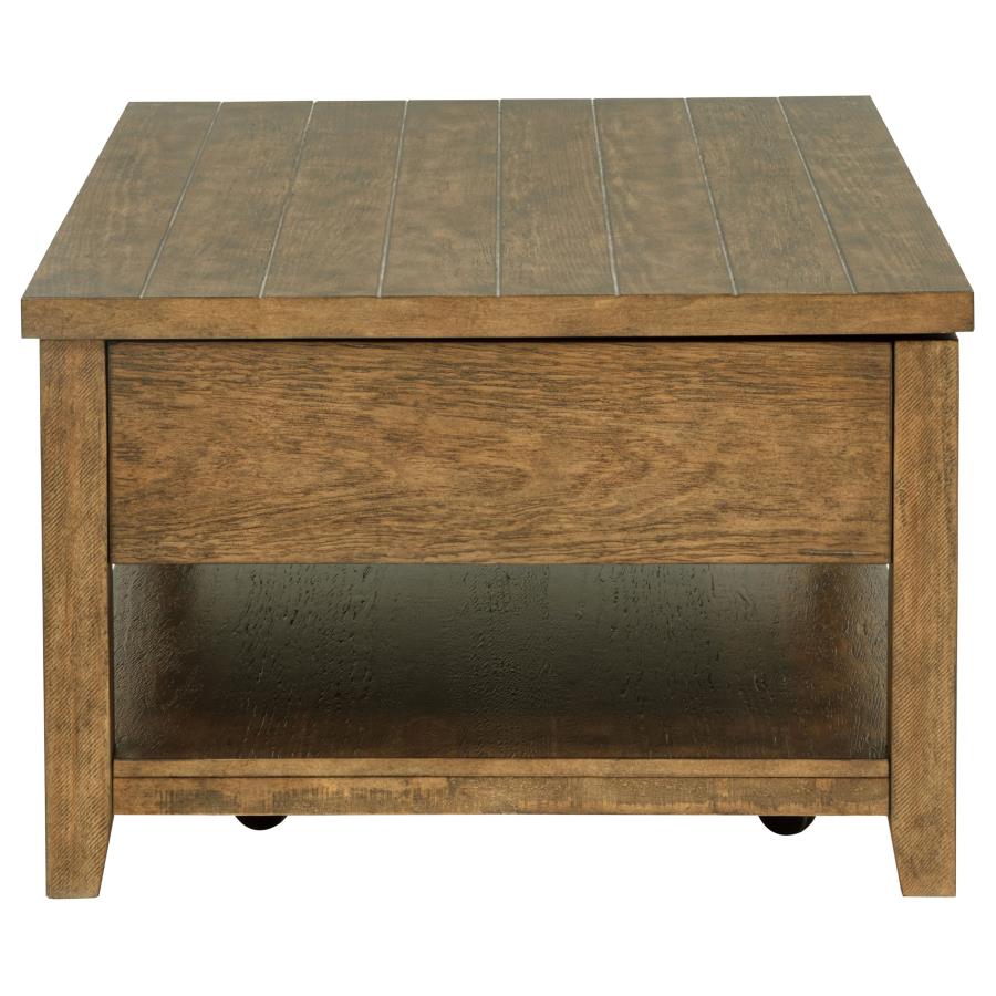 Payne 48-inch Mobile Lift Top Coffee Table Distressed Brown - 710545