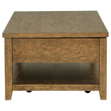 Payne 48-inch Mobile Lift Top Coffee Table Distressed Brown - 710545