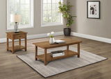 Payne 2-piece Coffee and 1-drawer End Table Set Brown - 710548-S2