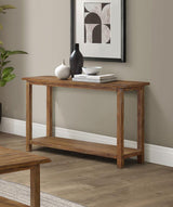 Payne Wood Entryway Sofa Console Table Distressed Brown - 710549